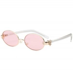 Light Pink Oval Sunglasses